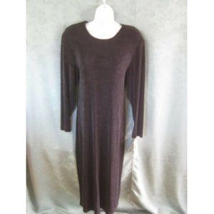 Lori Michaels Dress Size 16 Slinky Black Knit